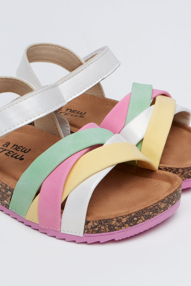 Rainbow Glitter Strappy Sandals (2)
