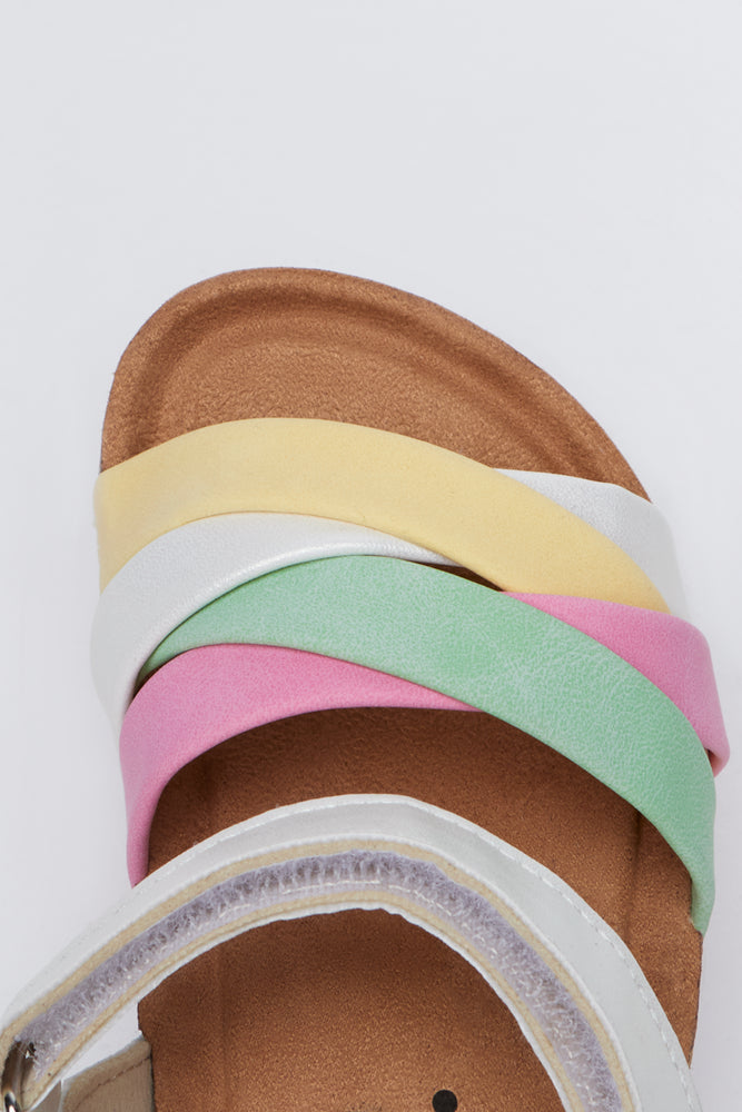 Rainbow Glitter Strappy Sandals (4)