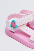 Pink Heart Strap Sandals (3)
