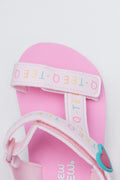 Pink Heart Strap Sandals (4)