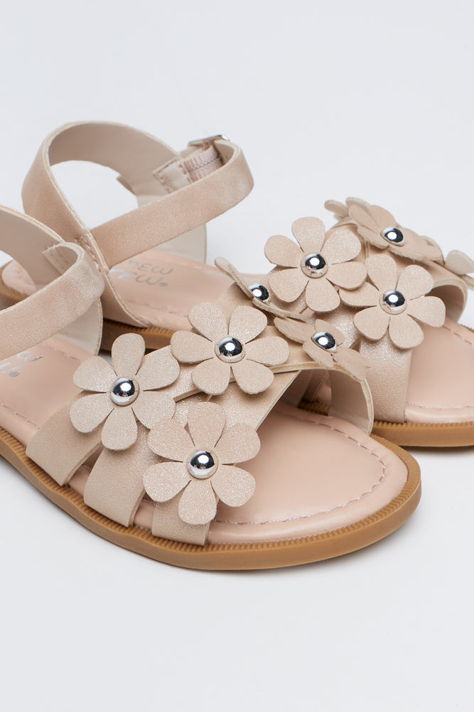 Stone Daisy Strap Sandals (2)