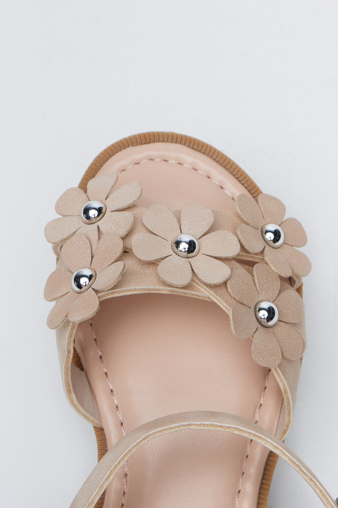 Stone Daisy Strap Sandals (4)