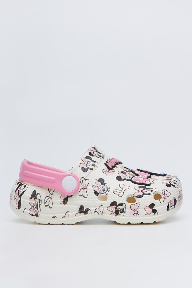 Cream Minnie Mouse Moulded Clogs (1)