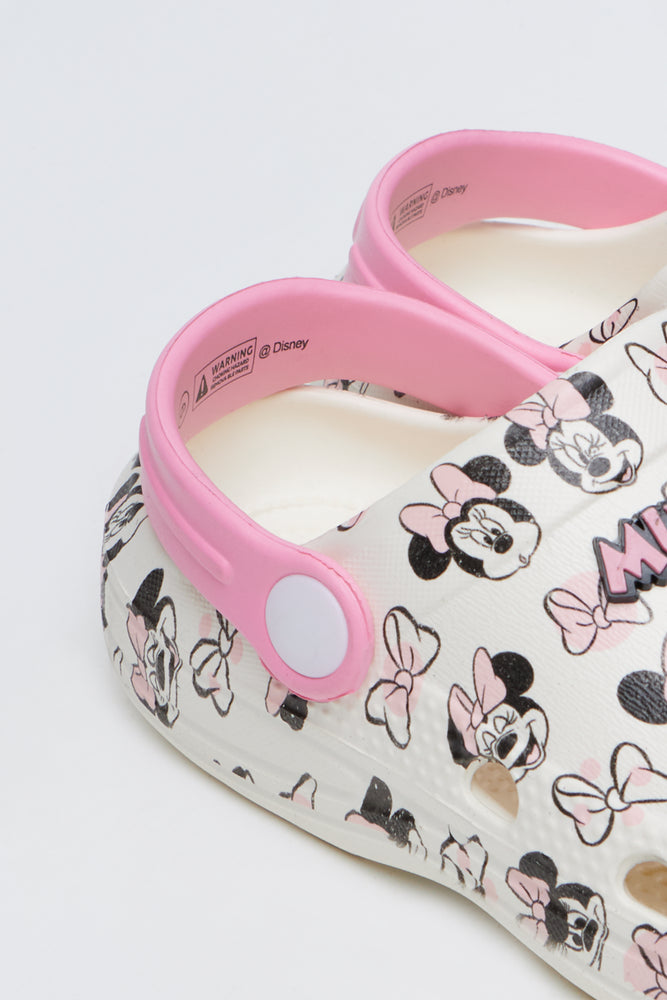 Cream Minnie Mouse Moulded Clogs (3)
