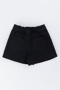 Black Pleated Barbie Denim Shorts (3)
