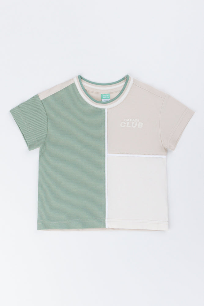 Colourblocked Safari Club T-Shirt