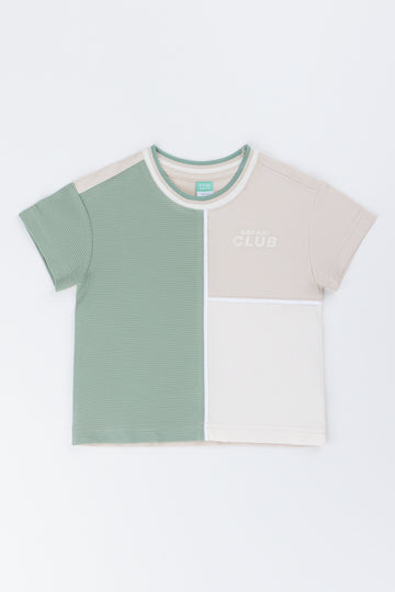 Colourblocked Safari Club T-Shirt