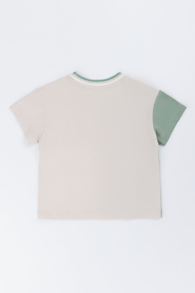 Colourblocked Safari Club T-Shirt (2)
