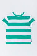 Green White Stripe T-Shirt (2)