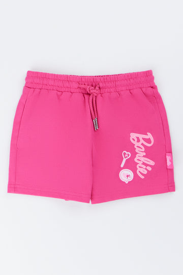 Barbie Graphic Fleece Shorts