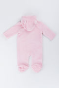 Pink Floral Sherpa Baby Jumpsuit (3)