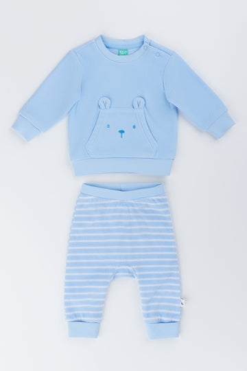 Blue Bear Fleece 2 Piece Set