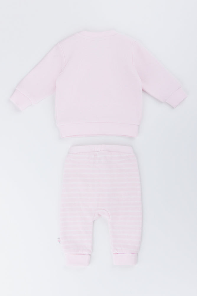 Pink Bear Fleece 2 Piece Set (2)