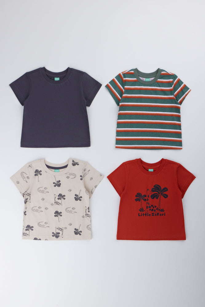 4 Pack Safari T-Shirt Set