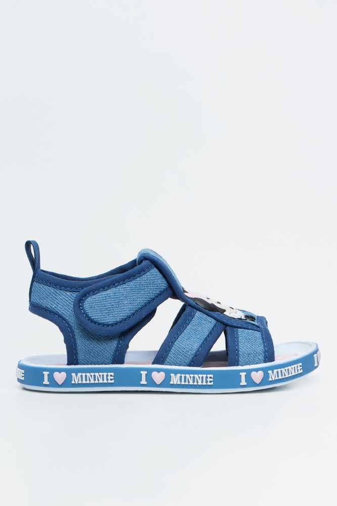 Minnie Foxing Denim Sandals (1)