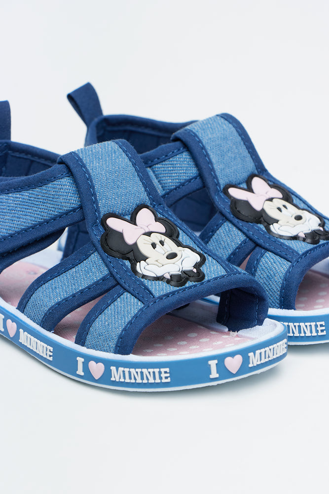 Minnie Foxing Denim Sandals (2)