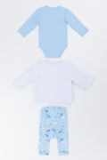 Blue Dinosaur 3 Piece Baby Set (5)