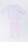 Pink Bow Print 3 Piece Set