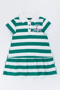 Green Striped Bokkie Polo Dress