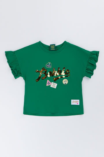Green Sequinned Bokkie T-Shirt