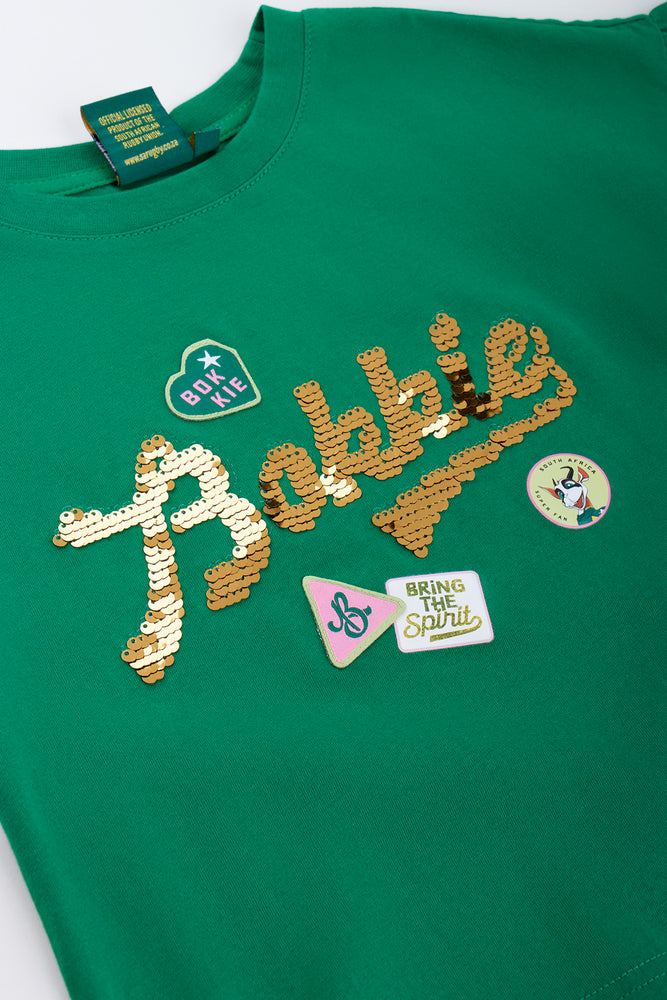 Green Sequinned Bokkie T-Shirt (1)