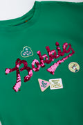Green Sequinned Bokkie T-Shirt (2)