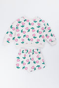 Floral Tulip Print Short Set (2)
