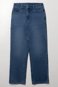 Classic Straight Leg Blue Jeans