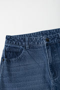 Classic Straight Leg Blue Jeans (1)