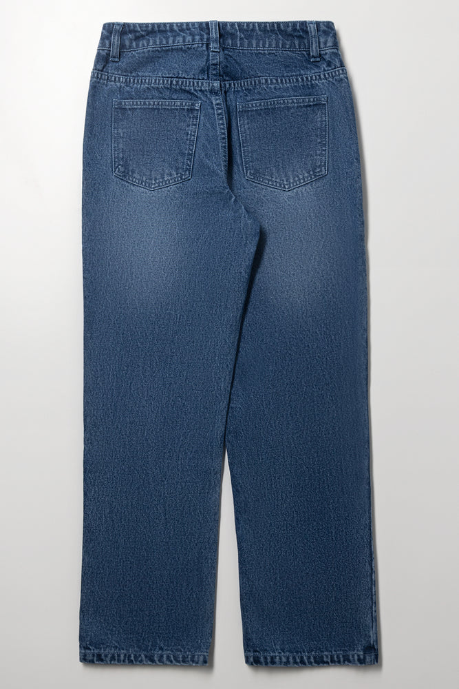 Classic Straight Leg Blue Jeans (2)