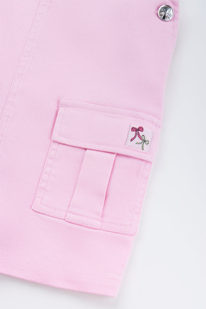 Pink Bow Print Pinni Set (2)