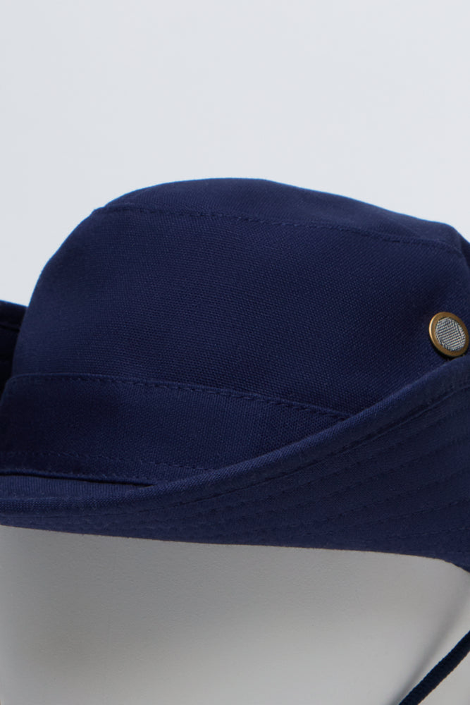 Navy Wide Brim Cricket Hat (2)