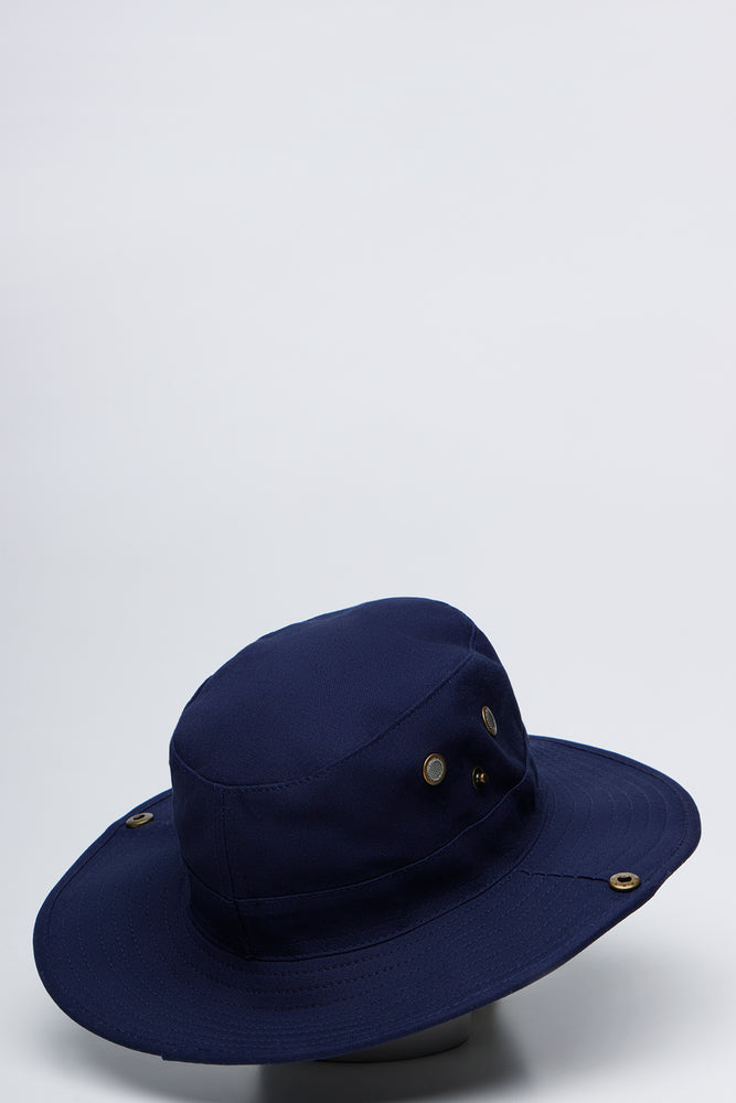 Navy Wide Brim Cricket Hat (4)