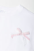 White Bow Detail Boxy T-Shirt (1)