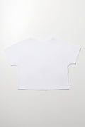White Bow Detail Boxy T-Shirt (2)