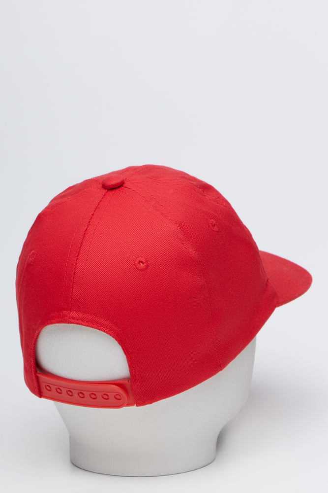 Red Five Panel Flatbill Cap (3)