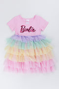 Pastel Tiered Tulle Dress