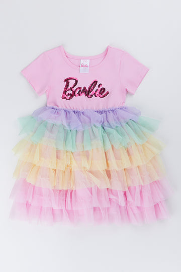 Pastel Tiered Tulle Dress