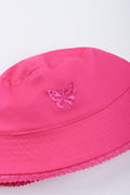 Bright Cerise Butterfly Bucket Hat (1)