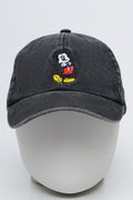 Mickey Mouse Embroidered Black Cap