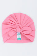 Coral Pink Turban Hat