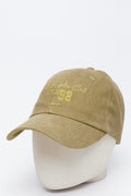 Stone Embroidered Peak Cap