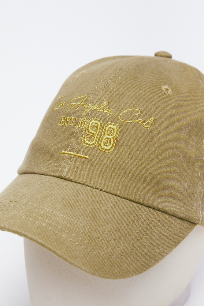 Stone Embroidered Peak Cap (1)