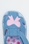 Denim Closed Toe Bow Sandals (4)
