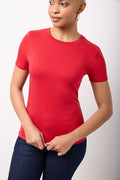 Red Short Sleeve Crewneck T-Shirt (3)
