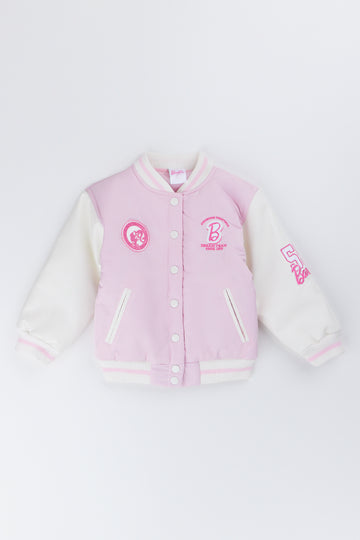 Pink Barbie Varsity Jacket
