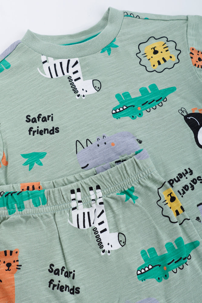 Safari Animal Print Short Set (1)