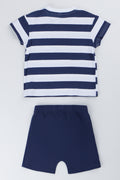 Dino Club Striped Set Navy (2)