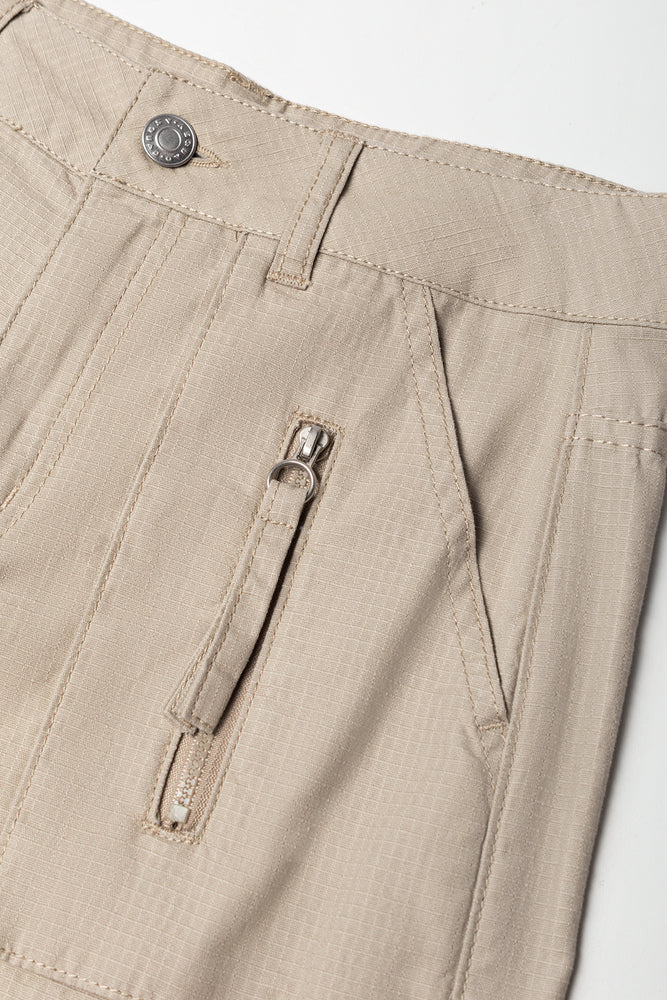 Beige Ripstop Cargo Pants (1)