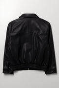 Black Studded Faux Leather Jacket (2)
